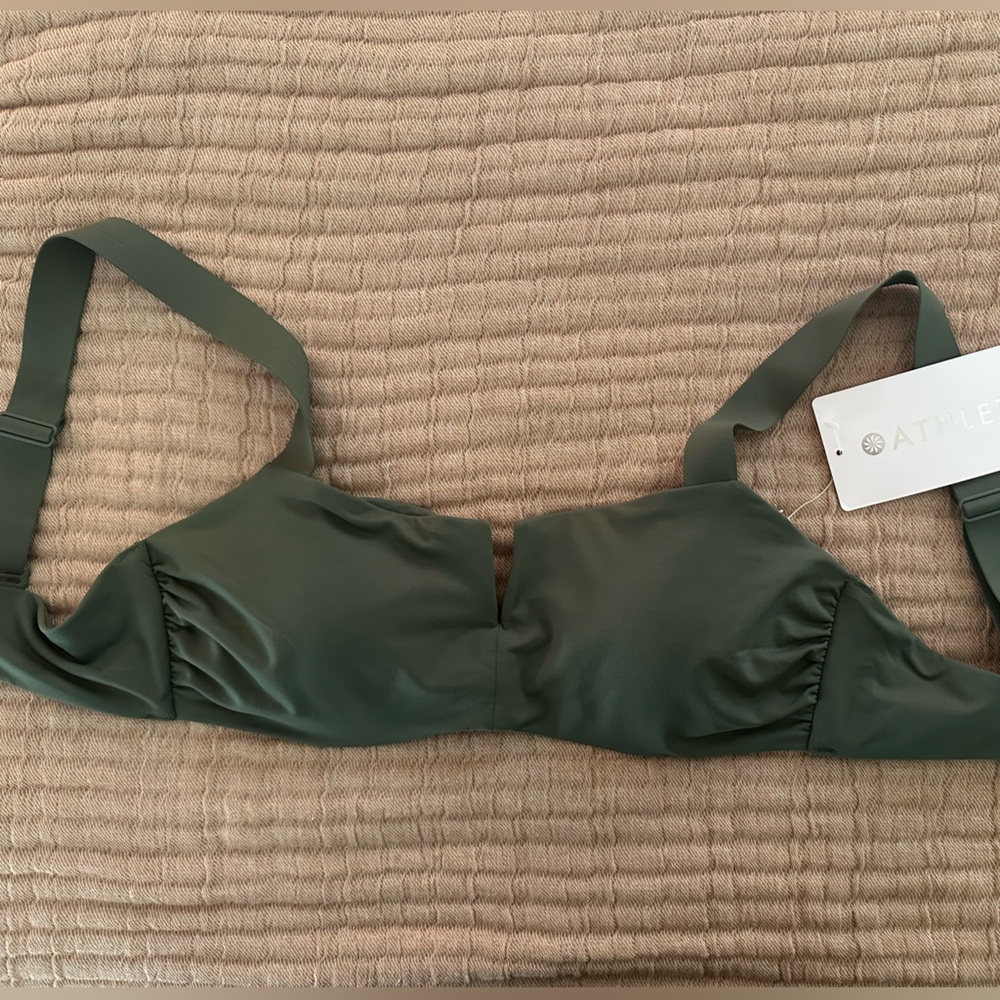 BRAND NEW WITH TAGS Athleta square neck bikini top 34B/C